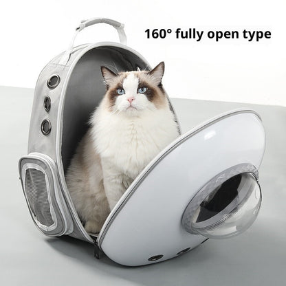 Large Capacity Side Open Schoolbag Pet Portable Cat
