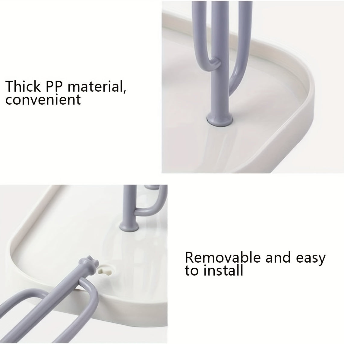 Space-Saving Cactus-Inspired Youngsters Bottle Drying Rack with Base - Holds Multiple Bottles, Teats, Cups & Pump Parts, Durable Material, Ideal for Organizing Parenting Essentials